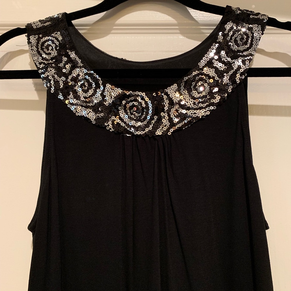 ☀️Express- Black Dress with Sequins